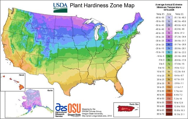 New USDA Plant Hardiness Zones